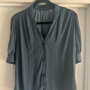 Tahari Blue/Gray Blouse